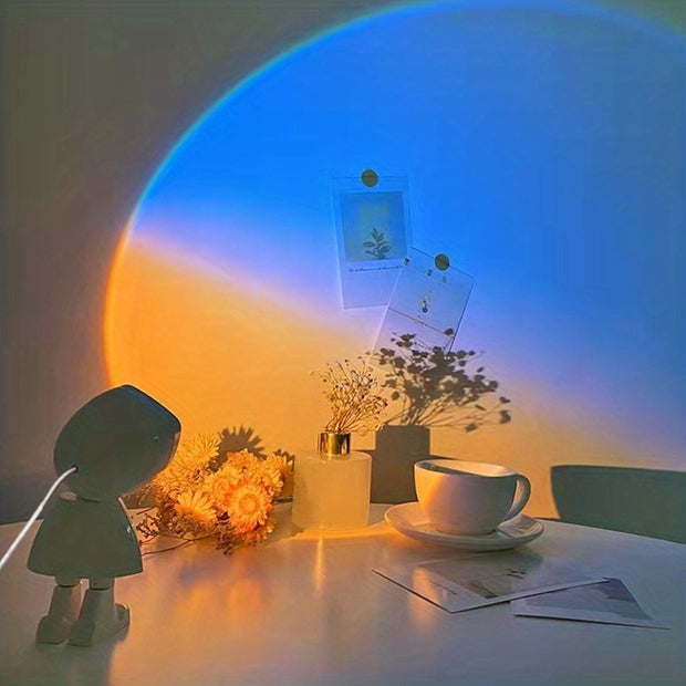 Rainbow Sunset Light Projector Lamp