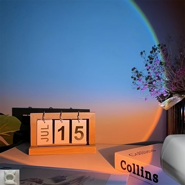 Rainbow Sunset Light Projector Lamp