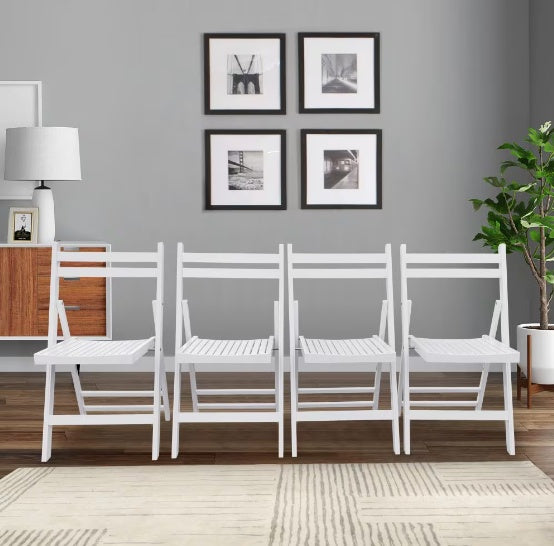 Slatted Wood Folding Event Chairs