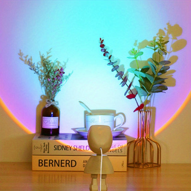 Rainbow Sunset Light Projector Lamp